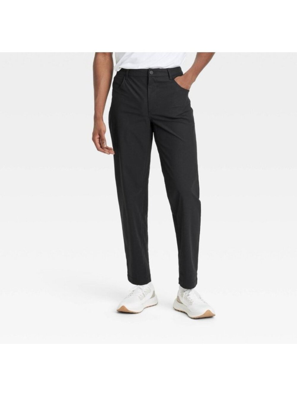 Men's 360 Lifestyle Relaxed Fit 5-Pocket Pants - All In Motion Black  34x32
